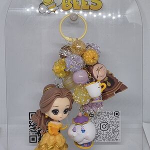 Handmade Beauty Purse Charm/keychain, Backpack Charm.